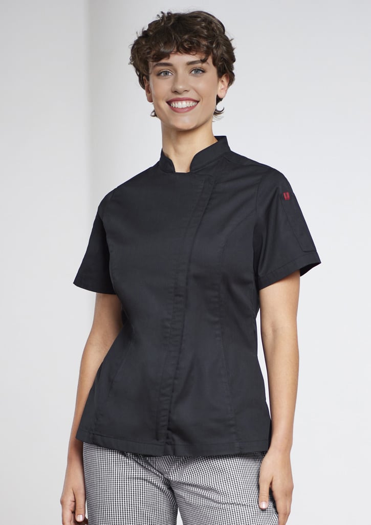 Womens Alfresco Short Sleeve Chef Jacket - Image 4