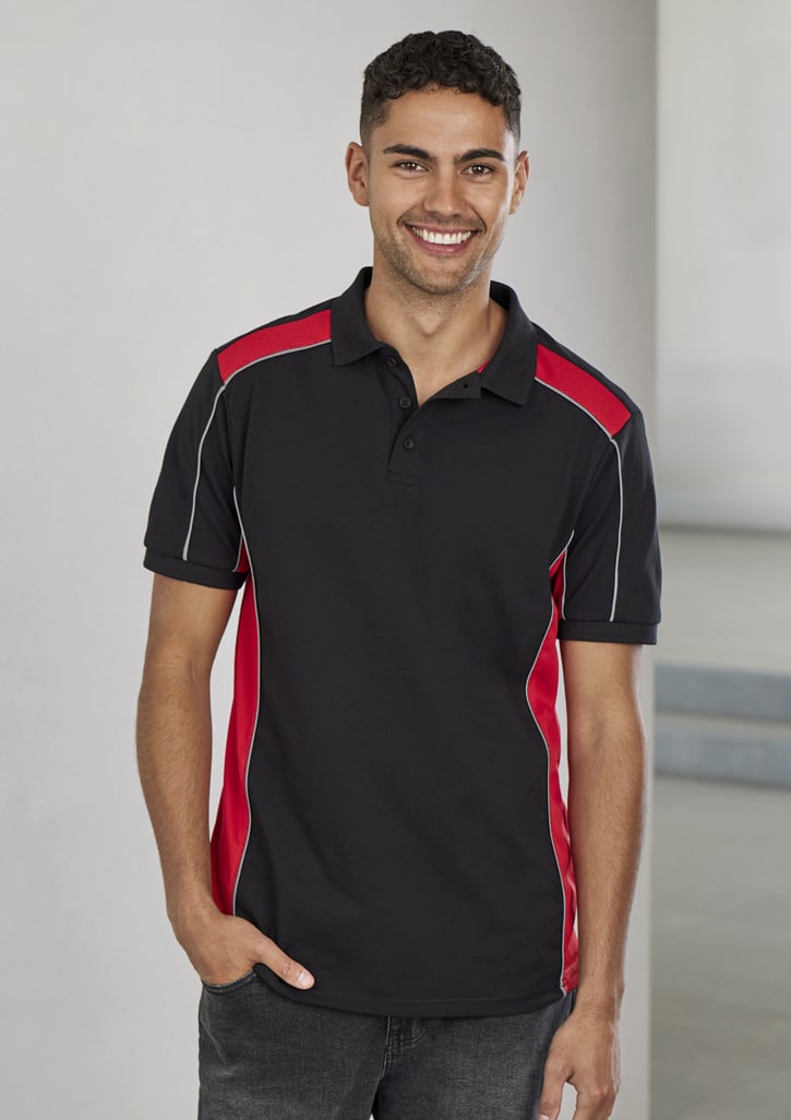 Unisex Grid Short Sleeve Polo - Image 6