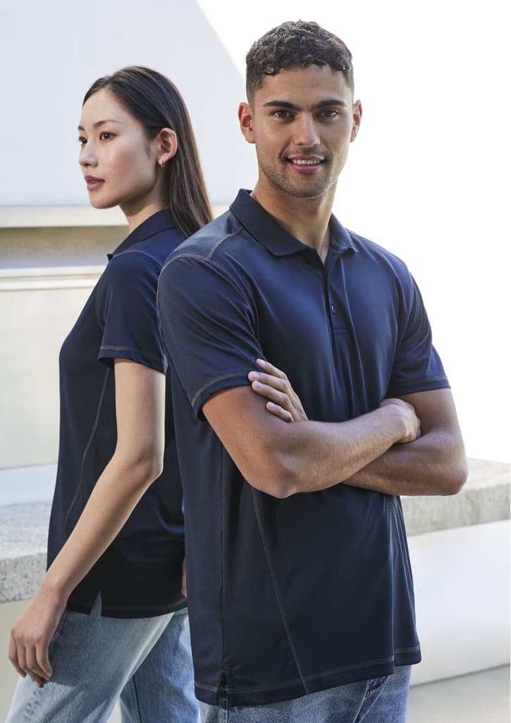 Mens Dart Short Sleeve Polo - Image 3