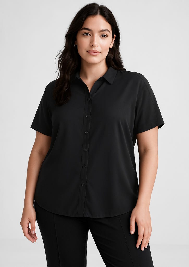 Womens Dahlia Short Sleeve Blouse - Image 4