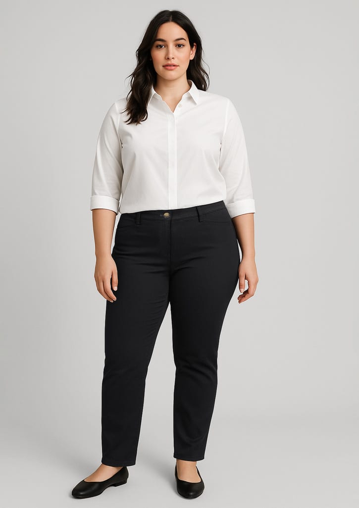 Womens Slim Leg Stretch Chino Pant - Image 5