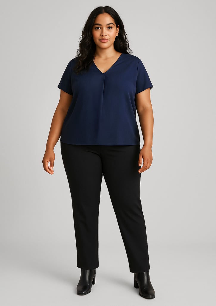 Womens Scuba Ponte Mid-rise Pull-on Pant - Image 3