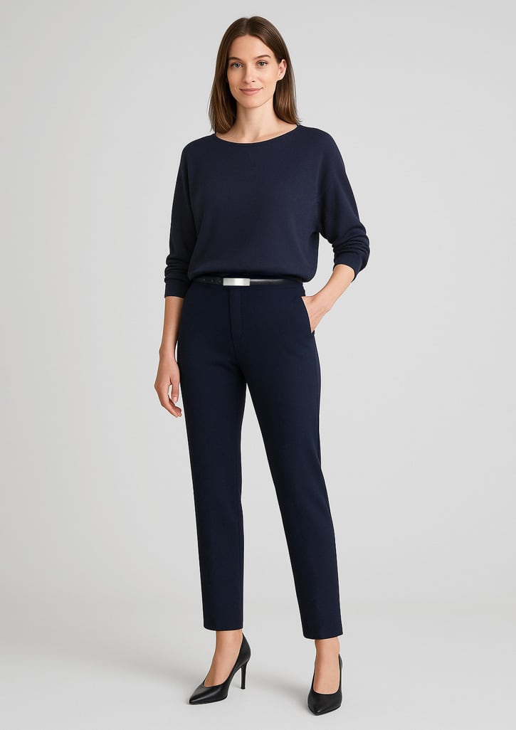 Womens Scuba Ponte Mid-rise Pull-on Pant - Image 4