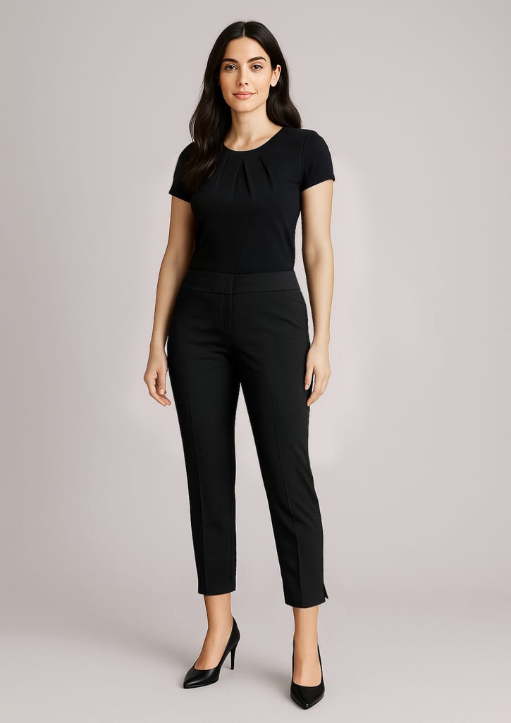 Womens Siena 7/8 Mid-waist Slim Leg Pant - Image 3