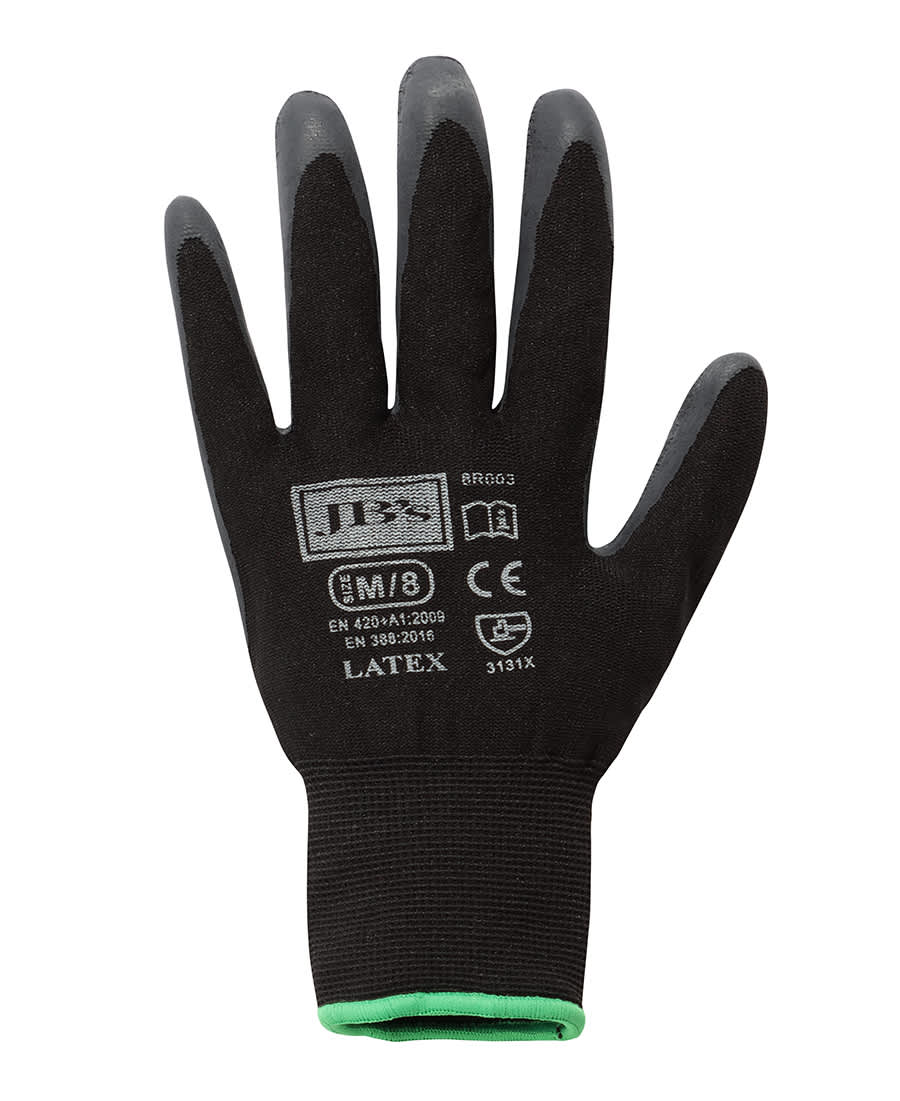 JB's Black Latex Glove (12 Pk)