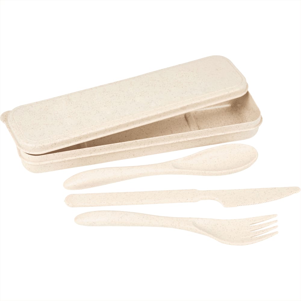 Bamboo Fibre Cutlery Set - Image 3