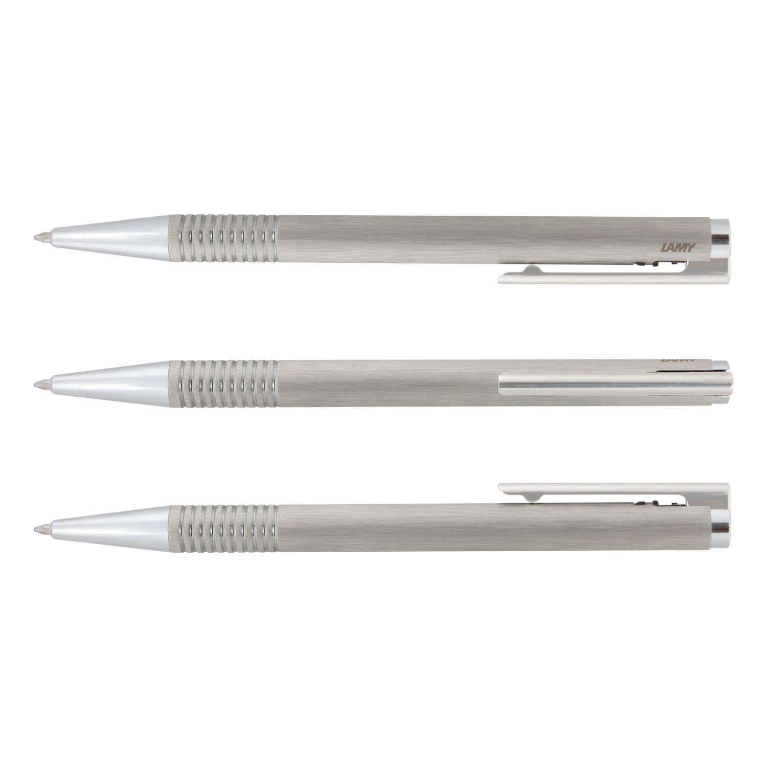 LAMY Logo Pen - Brushed Steel - Image 2