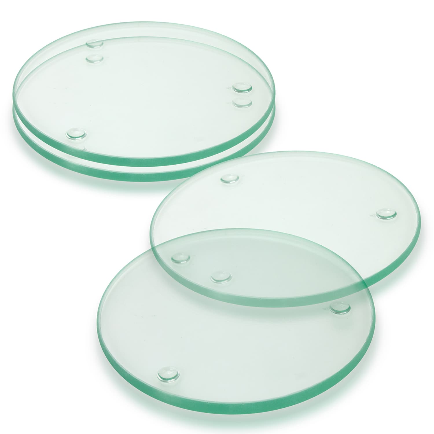 Venice Glass Coaster - Set of 4 - Round - Full Colour - Image 3