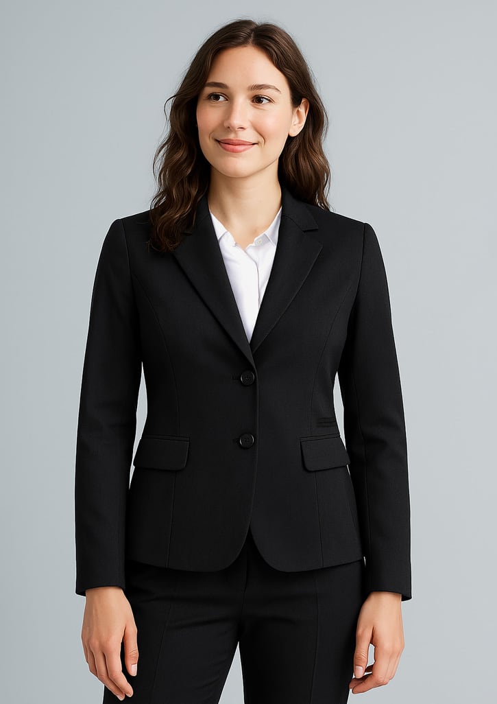 Womens Cool Stretch 2 Button Mid Length Jacket - Image 4