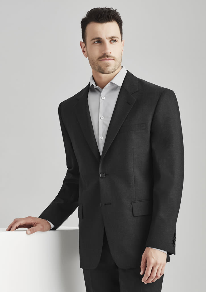 Mens Comfort Wool Stretch 2 Button Classic Jacket - Image 3