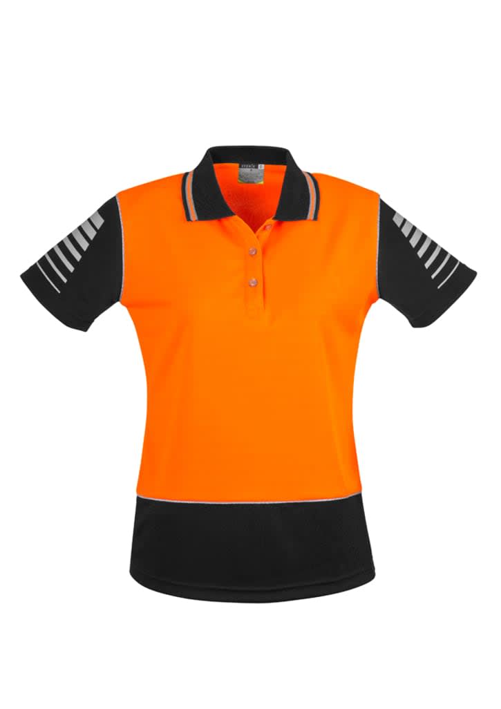 Womens Hi Vis Zone Short Sleeve Polo - Image 6