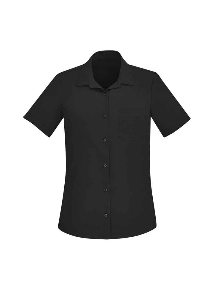 Womens Florence Plain Short Sleeve Shirt - Image 5
