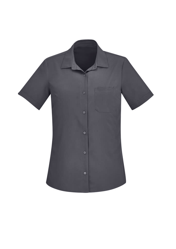 Womens Florence Plain Short Sleeve Shirt - Image 8