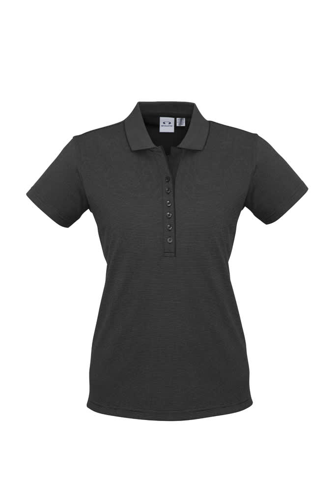 Womens Shadow Short Sleeve Polo - Image 3