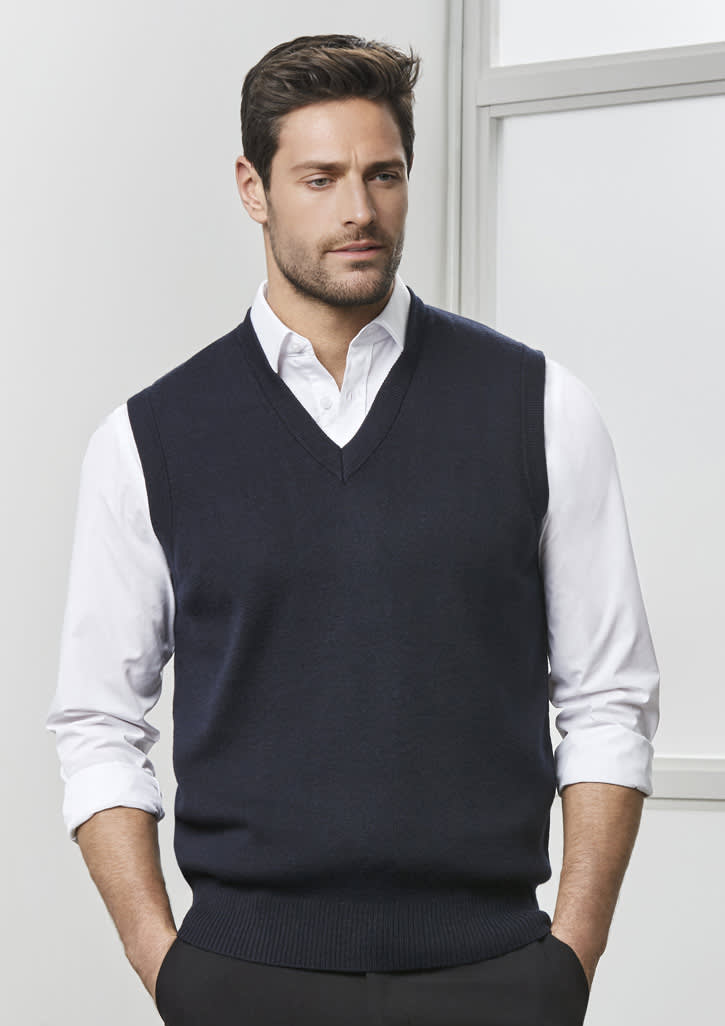 Mens Woolmix Knit Vest - Image 3