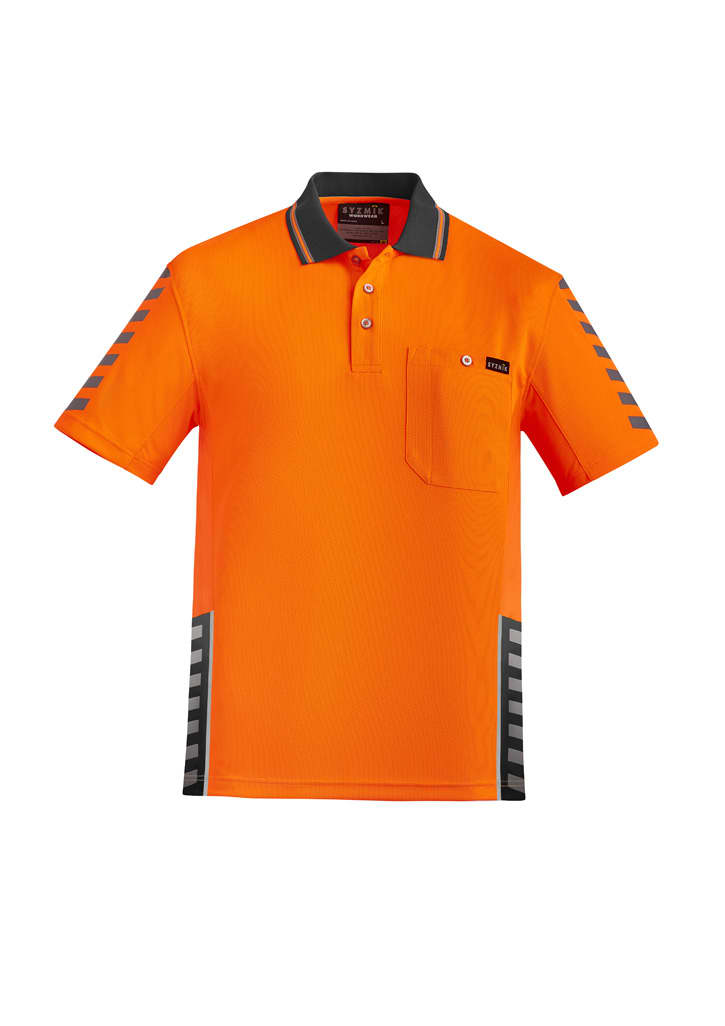 Mens Hi Vis Komodo Short Sleeve Polo - Image 5