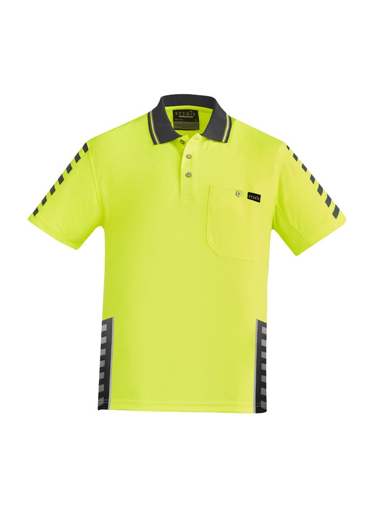 Mens Hi Vis Komodo Short Sleeve Polo - Image 4