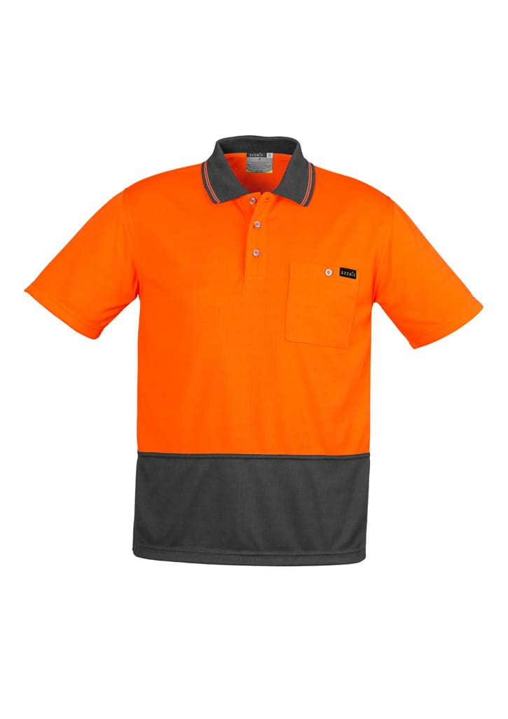 Mens Hi Vis Comfort Back Short Sleeve Polo - Image 6