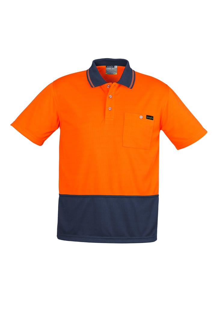 Mens Hi Vis Comfort Back Short Sleeve Polo - Image 5