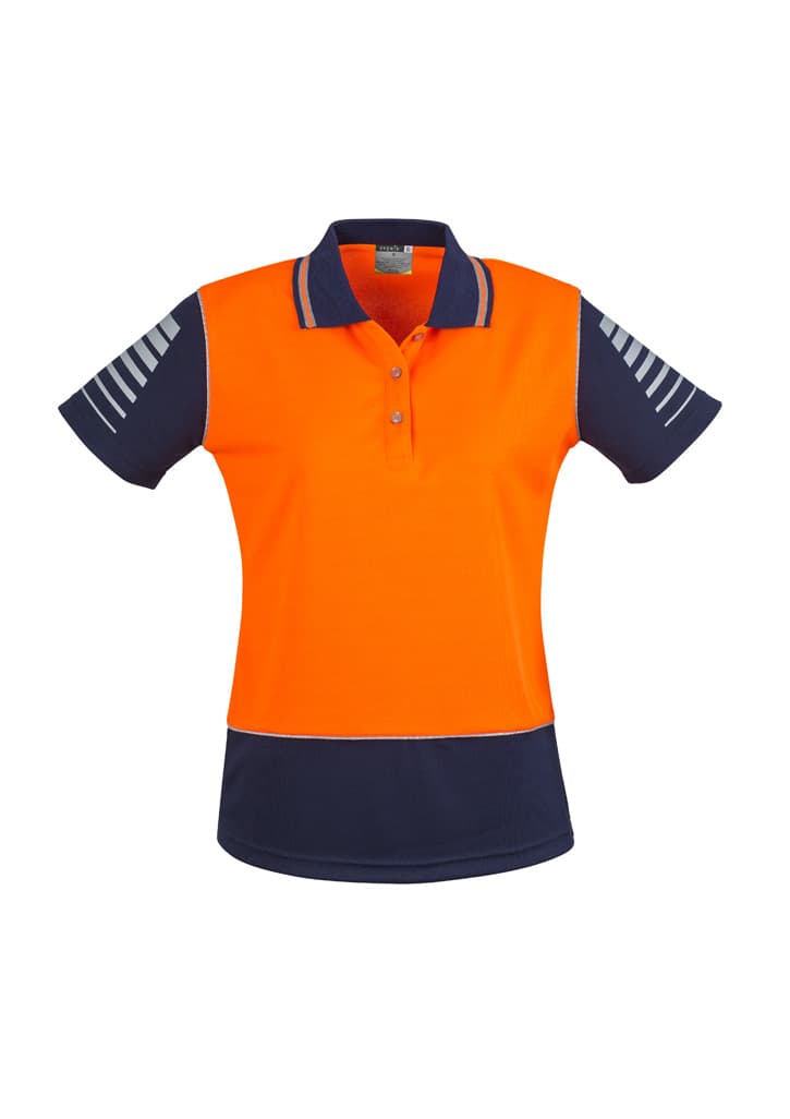 Womens Hi Vis Zone Short Sleeve Polo - Image 4