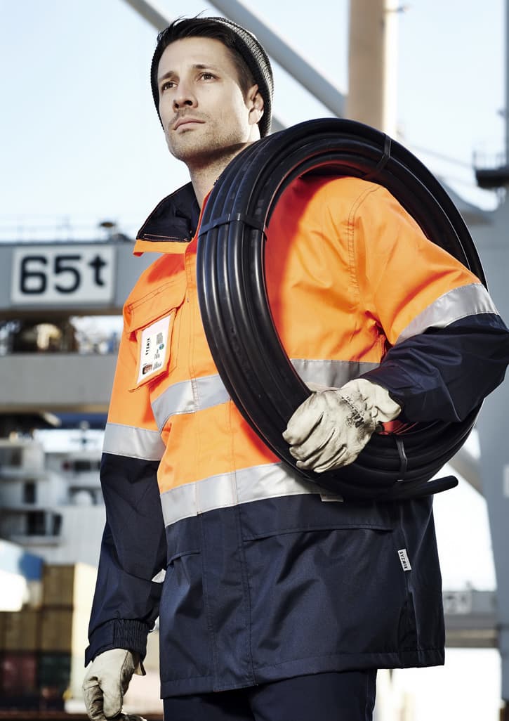 Mens Hi Vis Ultralite Waterproof Jacket - Image 3