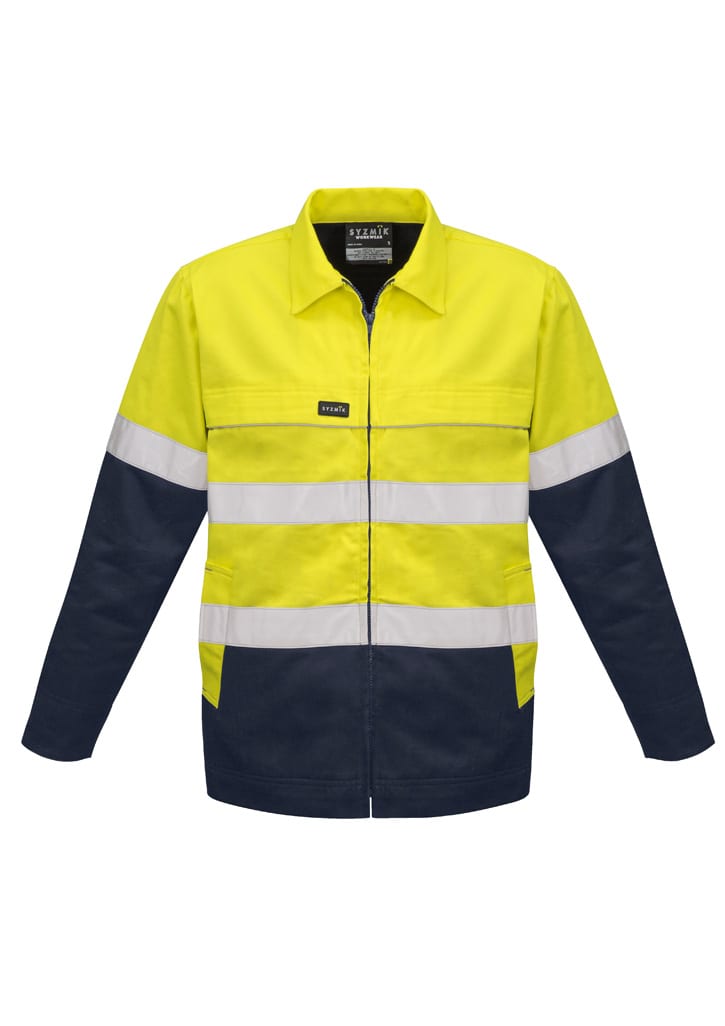Mens Hi Vis Cotton Drill Jacket - Image 3