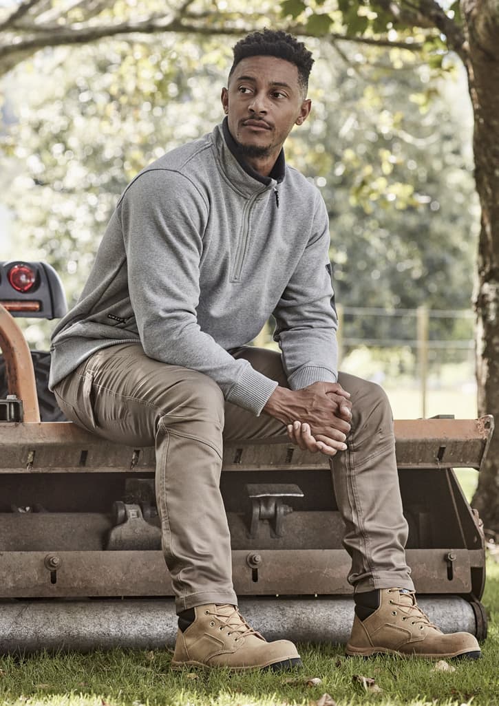 Unisex 1/4 Zip Brushed Fleece Pullover - Image 4