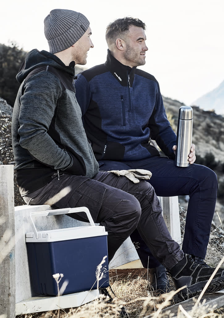 Unisex Streetworx Reinforced Knit 1/2 Zip Pullover - Image 2