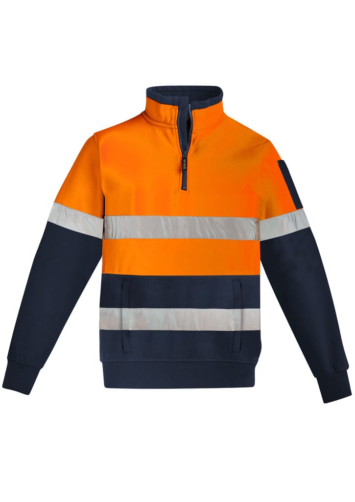 Unisex Hi Vis 1/4 Zip Pullover - Hoop Taped - Image 3