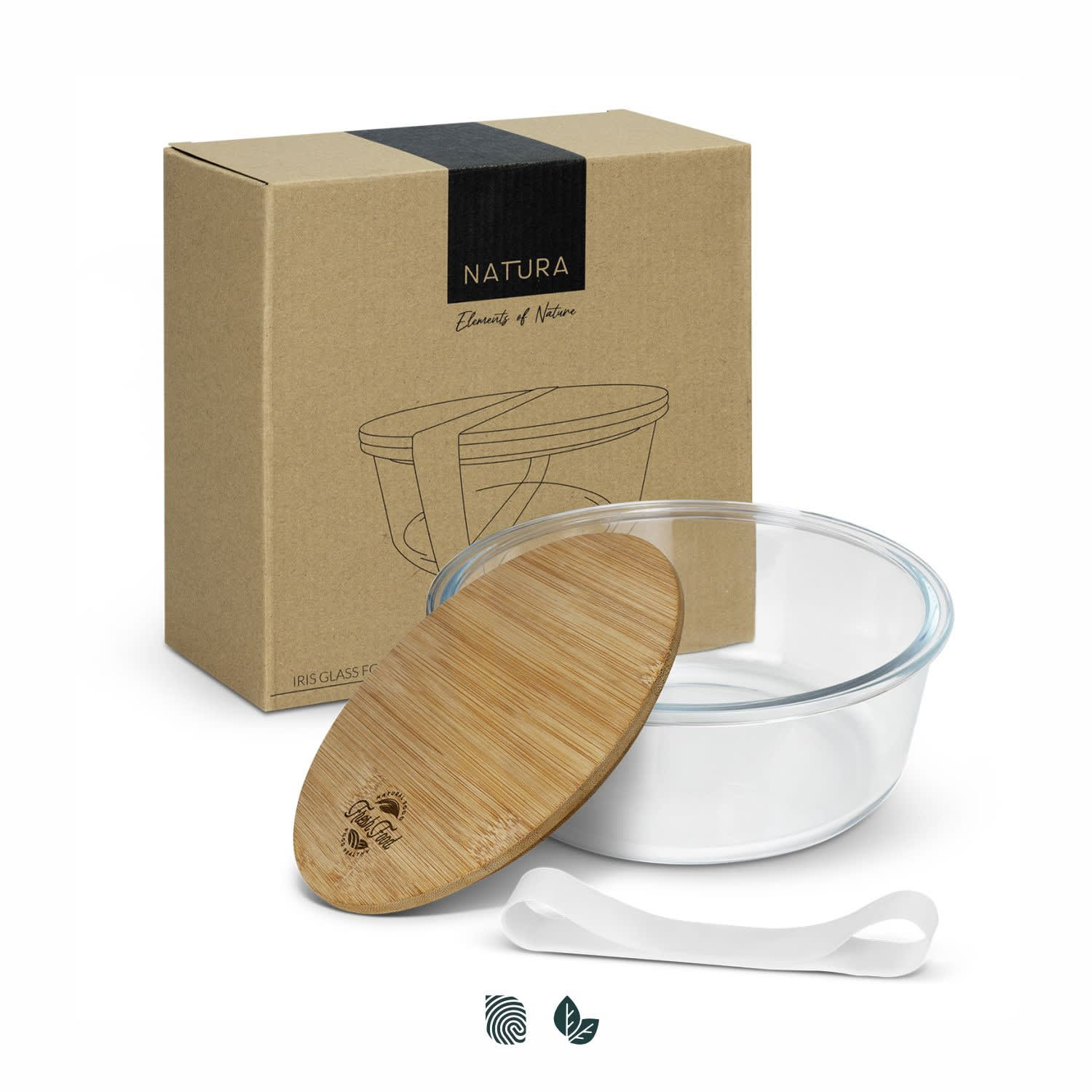 NATURA Iris Glass Food Container