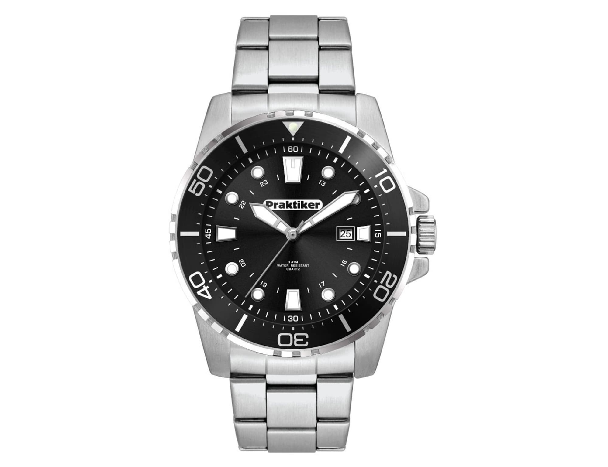 Sports Watch, Stainless Steel Strap