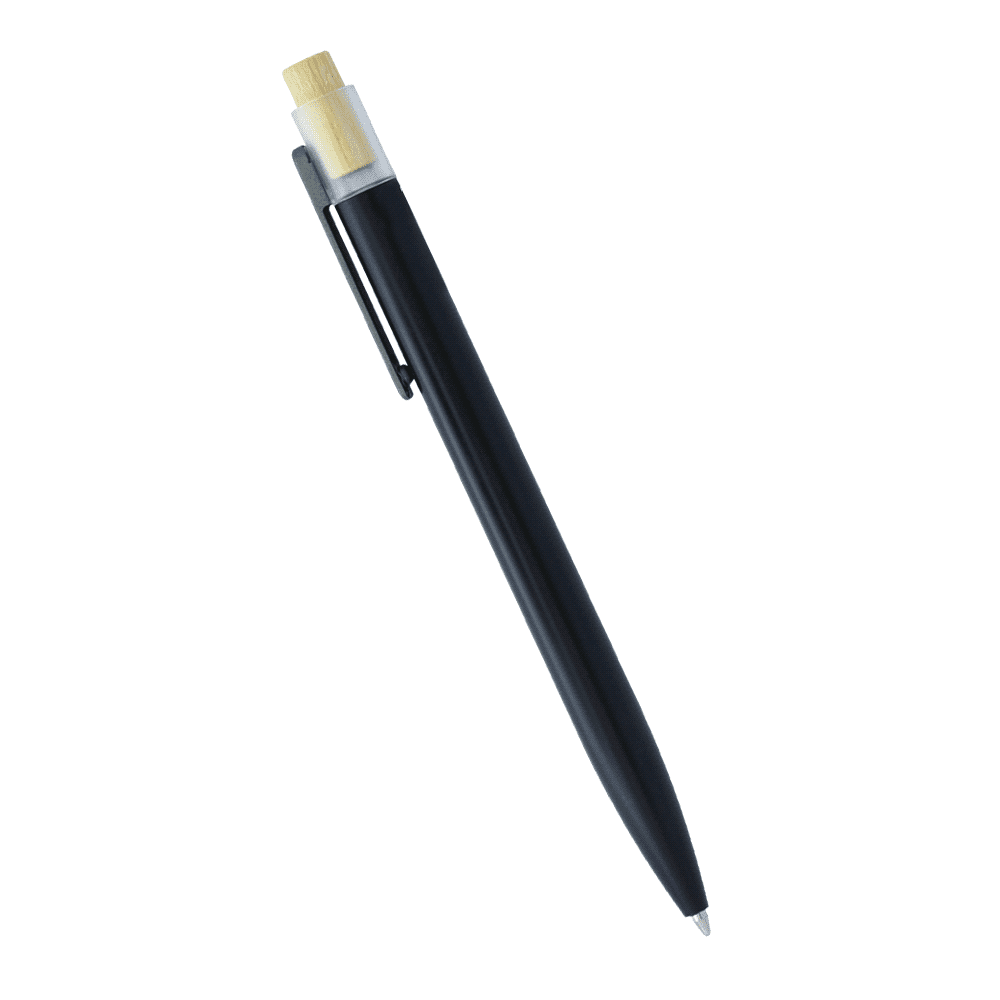 Recycled Aluminium Pen w/ Bamboo Clicker - Image 3