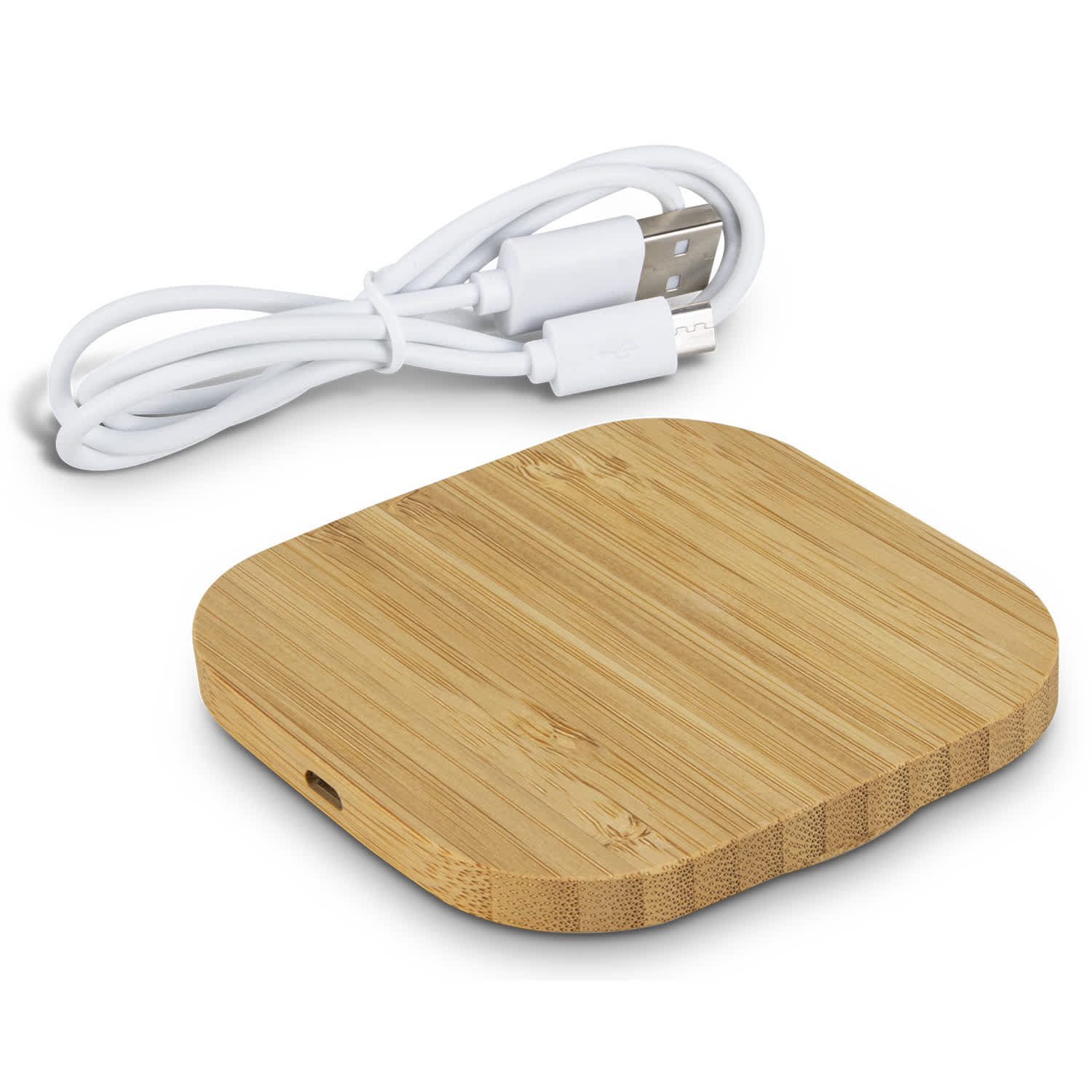 Vita Bamboo Wireless Charger - Square - Image 2