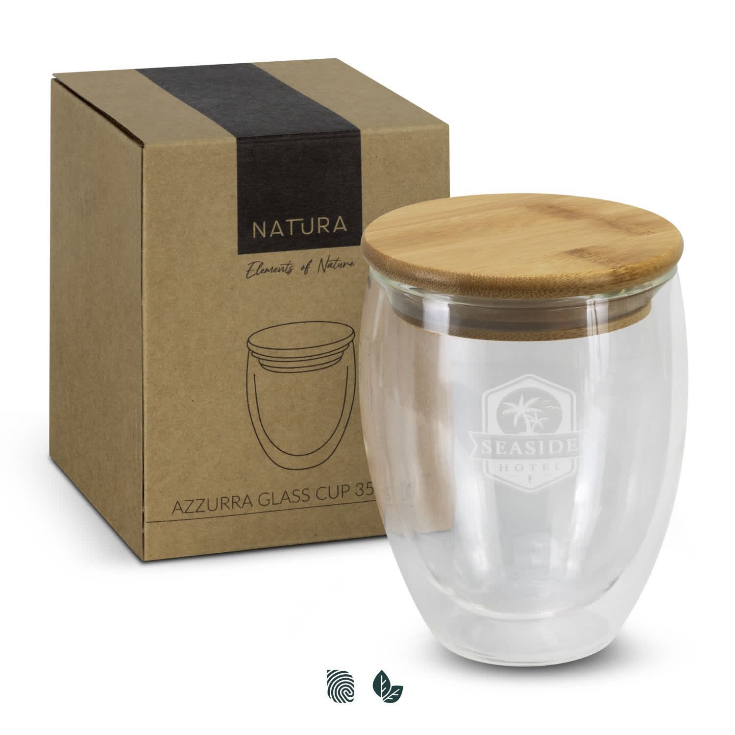 NATURA Azzurra Glass Cup - 350ml