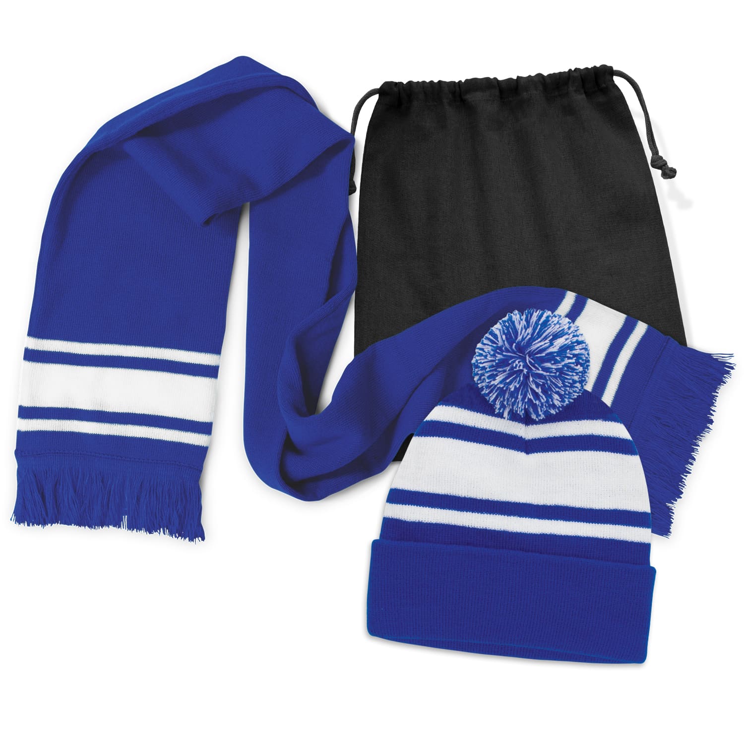 Commodore Scarf and Beanie with Pom Pom Set - Image 4