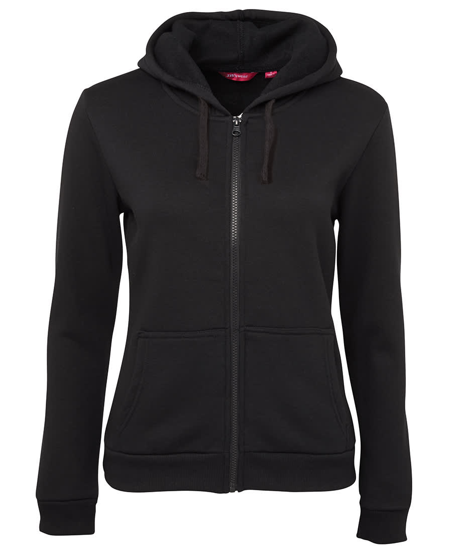 JB's Ladies P/C Full Zip Hoodie Black