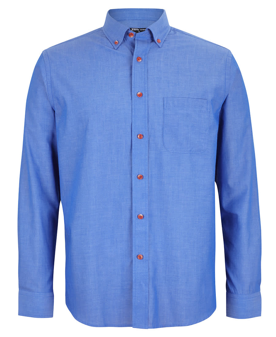 JB's L/S Indigo Chambray Shirt - Image 3