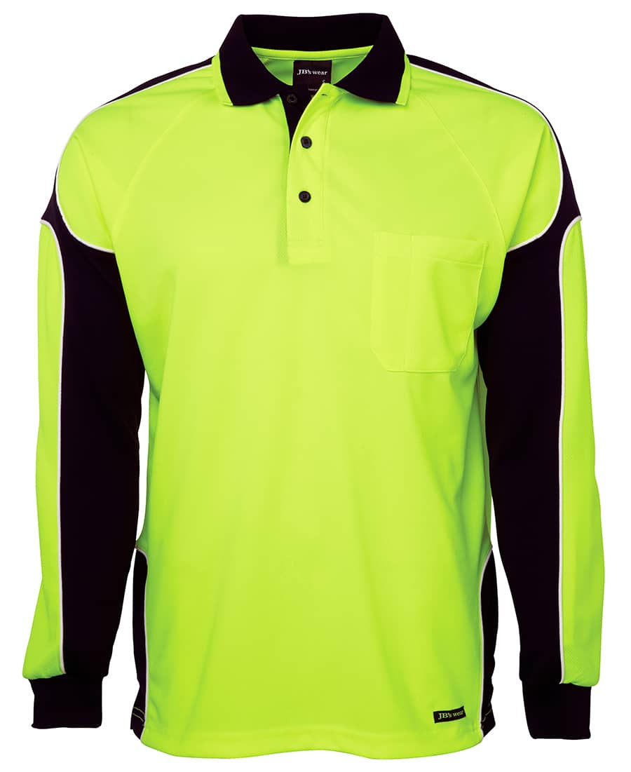 JB's Hv 4602.1 L/S Arm Panel Polo - Image 2