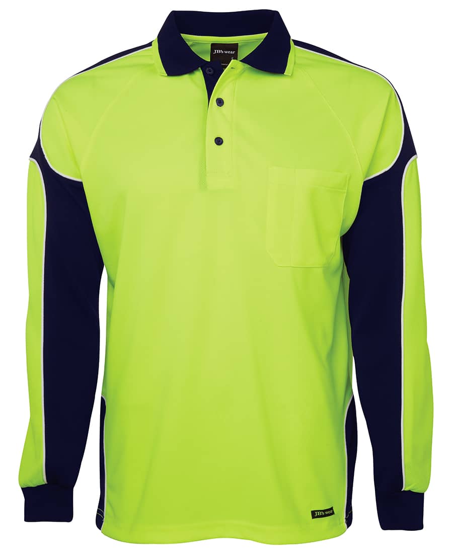 JB's Hv 4602.1 L/S Arm Panel Polo - Image 4