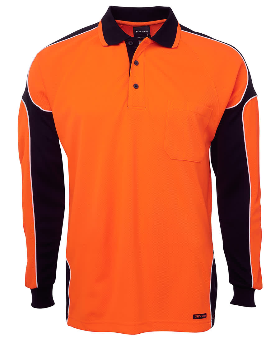 JB's Hv 4602.1 L/S Arm Panel Polo - Image 6