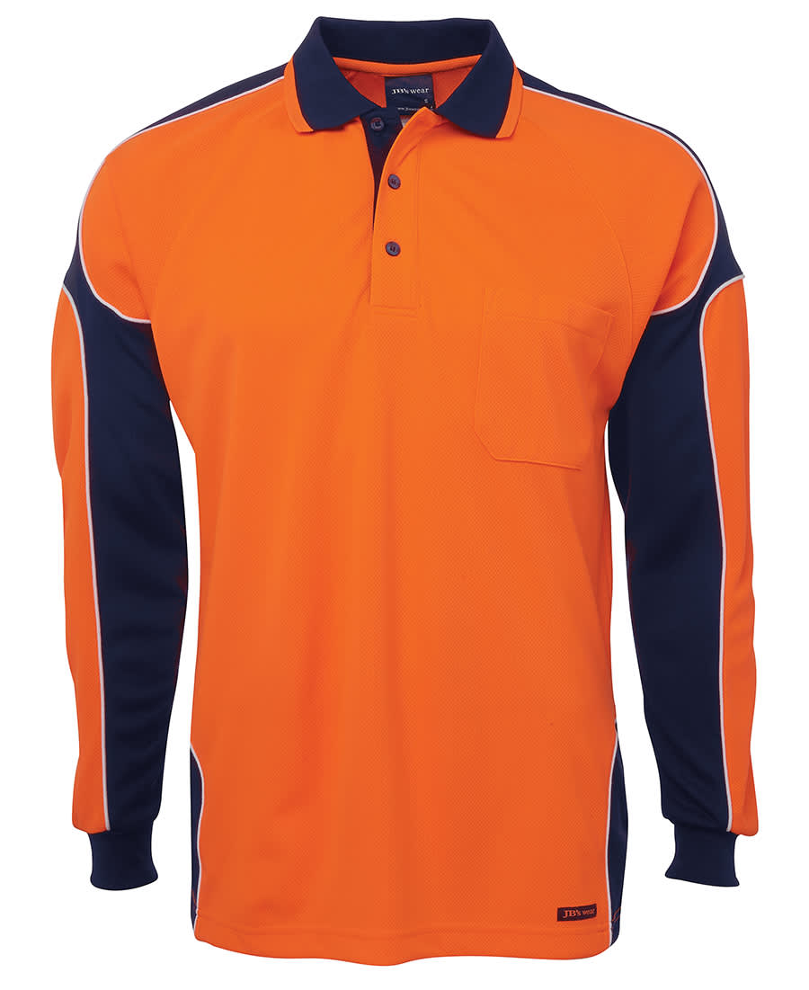 JB's Hv 4602.1 L/S Arm Panel Polo - Image 7