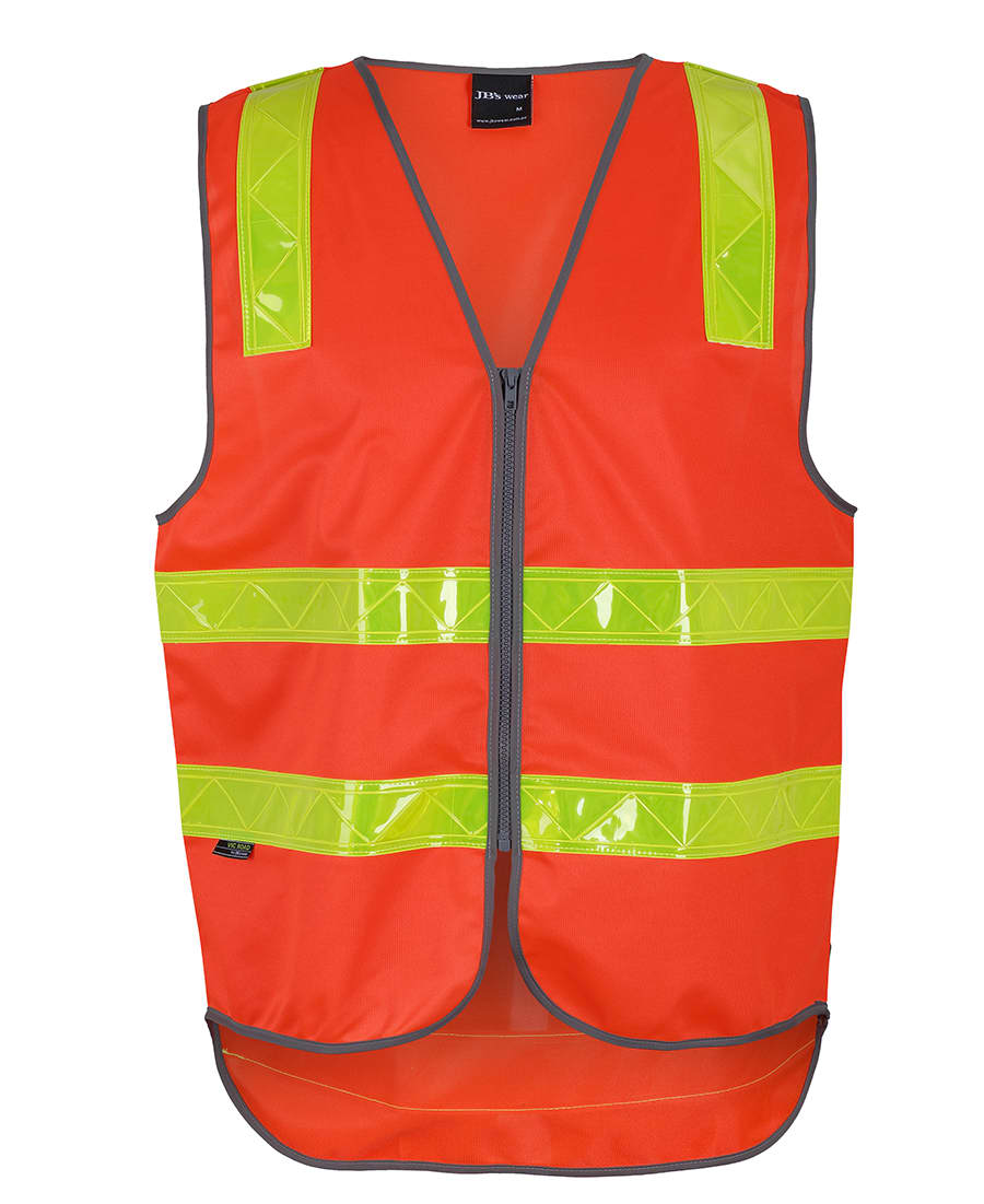 JB's Vic Road (D+N) Zip Safety Vest Orange - Image 3