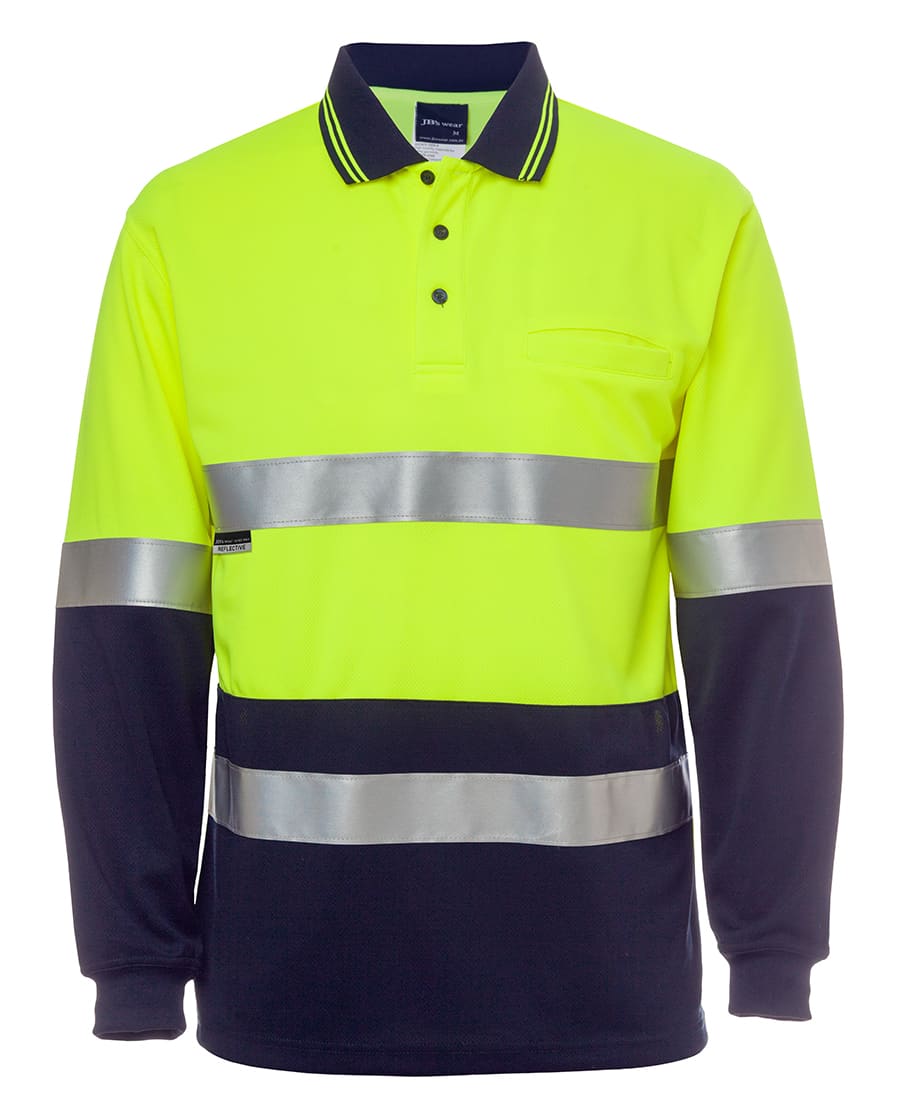 JB's Hv L/S (D+N) Cotton Back Polo - Image 3