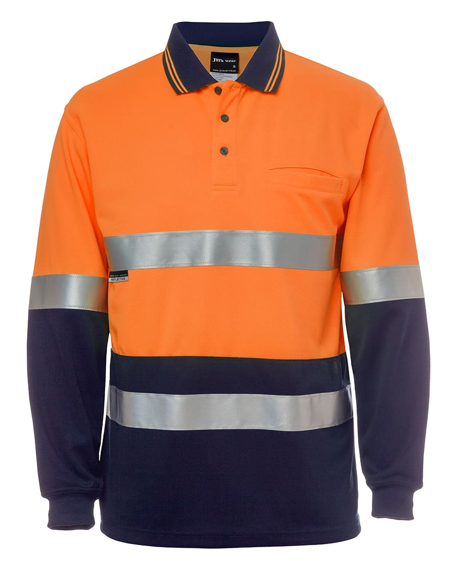 JB's Hv L/S (D+N) Cotton Back Polo - Image 4