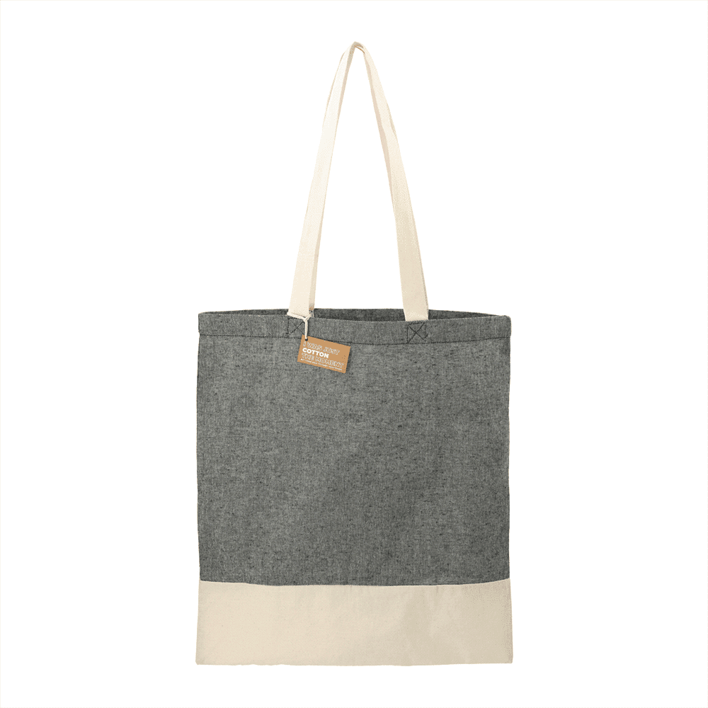 Split Recycled Cotton Twill Convention Tote - Image 3