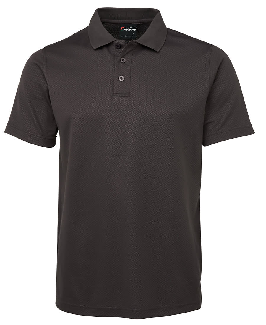 Podium Cotton Back Yardage Polo Gunmetal - Image 3