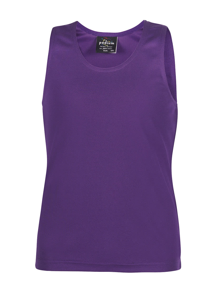 Podium Kids Poly Singlet - Image 4