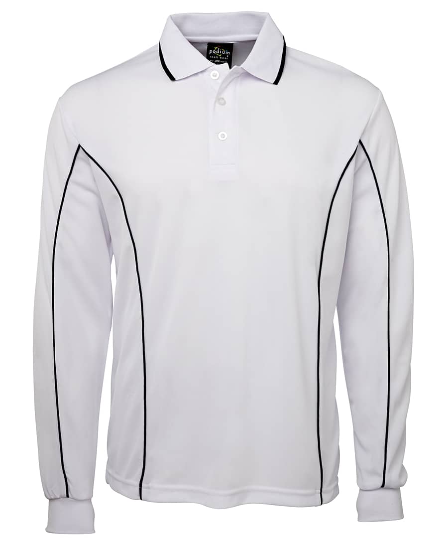 Podium L/S Piping Polo - Image 12