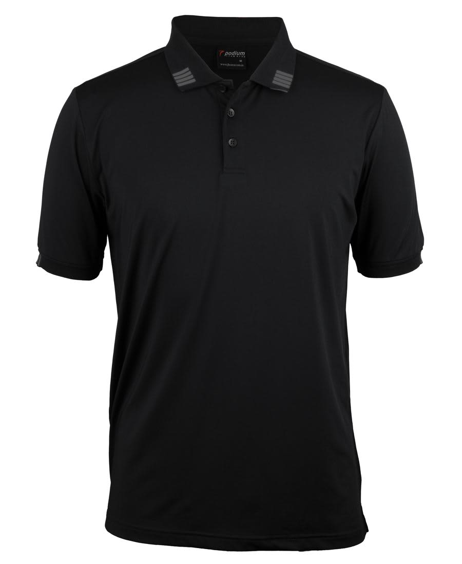 Podium 4 Stripe S/S Stretch Polo - Image 3