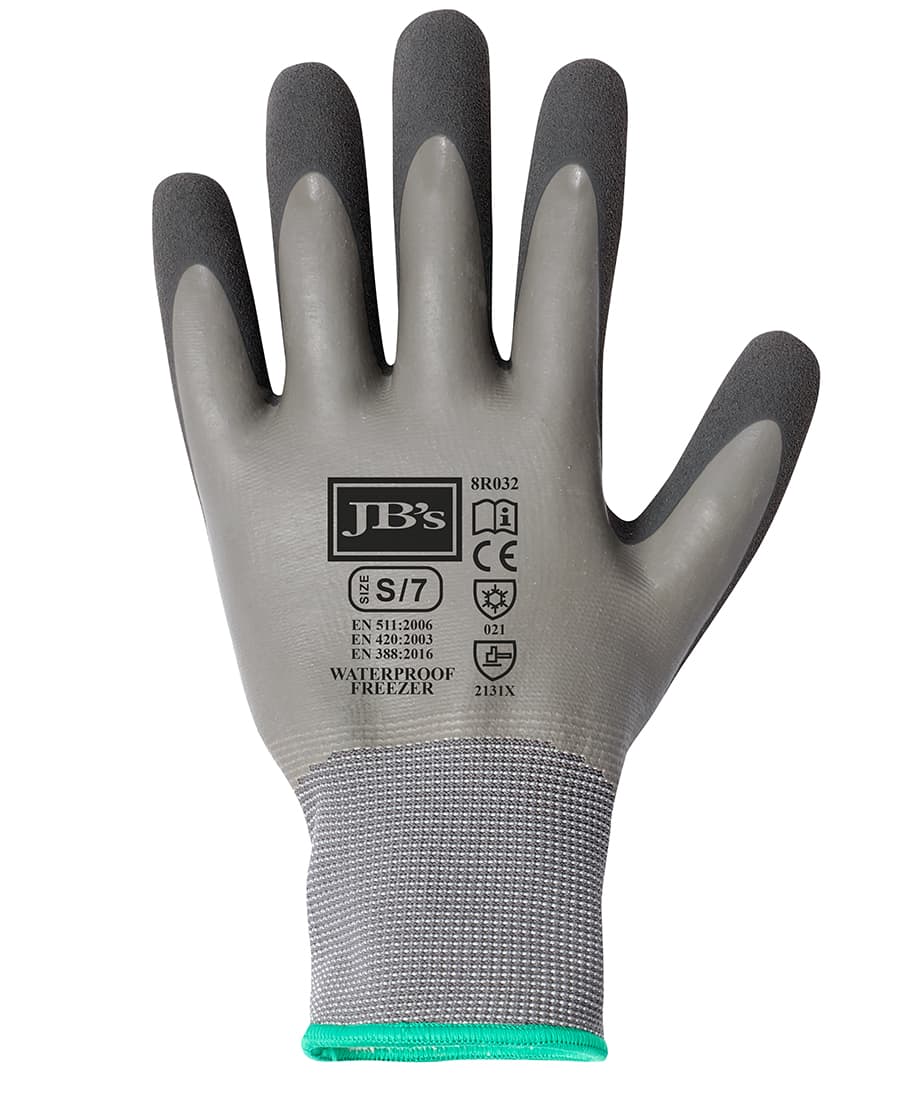 JB's W/Proof Latex Coat Freezer Glove 5 Pk Grey/Char - Image 3